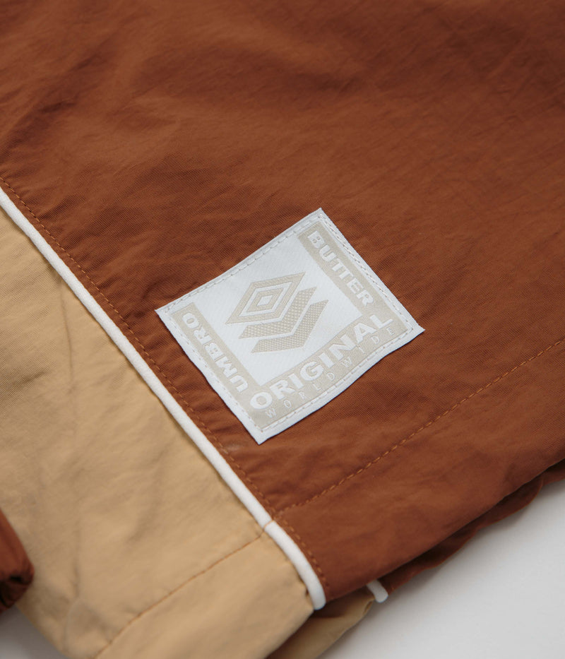 Butter Goods x Umbro Training Sweatshirt in Chocolate and Tan