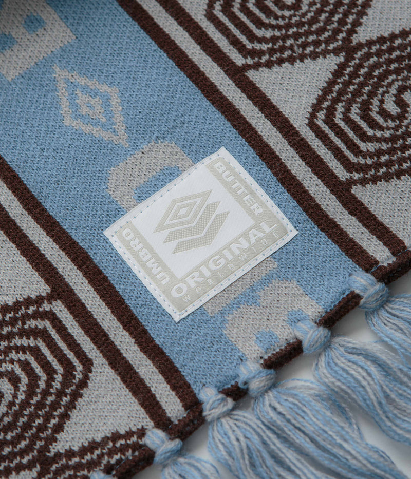 Butter Goods x Umbro Vert Scarf in Sky and Brown