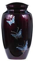 Butterfly Tranquility 220 Cubic Inches Large/Adult Cremation Urn for Ashes