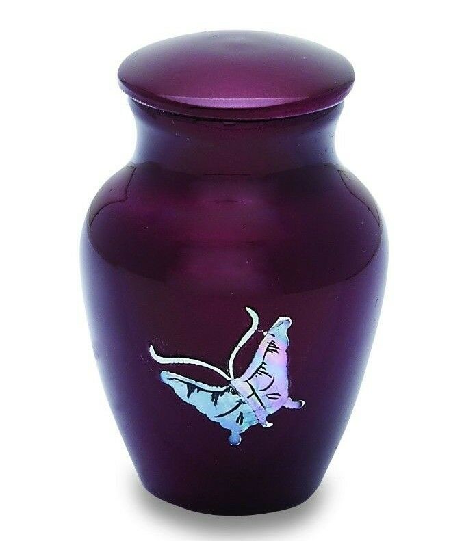 Butterfly Tranquility 3 Cubic Inches Small/Keepsake Funeral Cremation Urn for Ashes