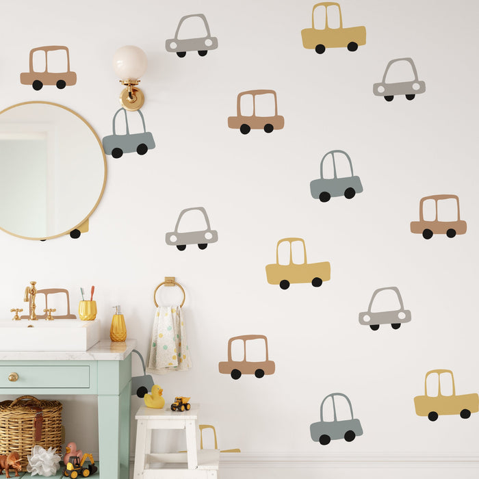 Car Wall Decals - Colorful