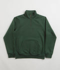 Carhartt Chase Zip Neck Sweatshirt in Sycamore Tree and Gold