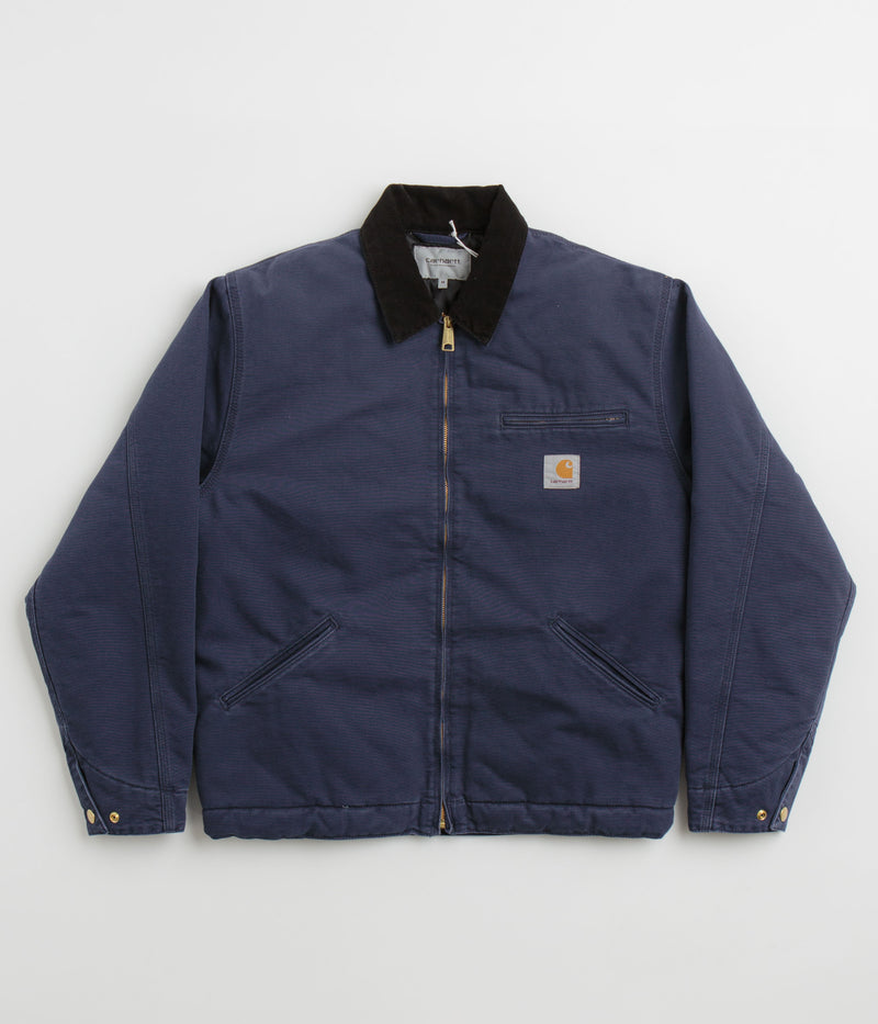 Carhartt OG Detroit Jacket in Air Force Blue and Black
