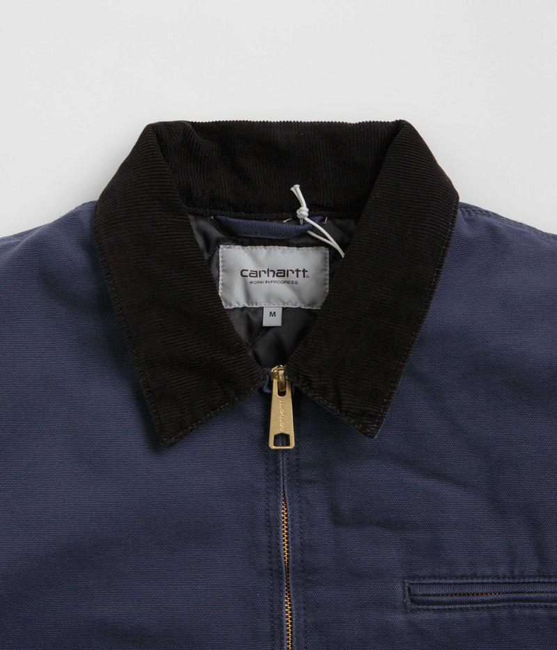 Carhartt OG Detroit Jacket in Air Force Blue and Black