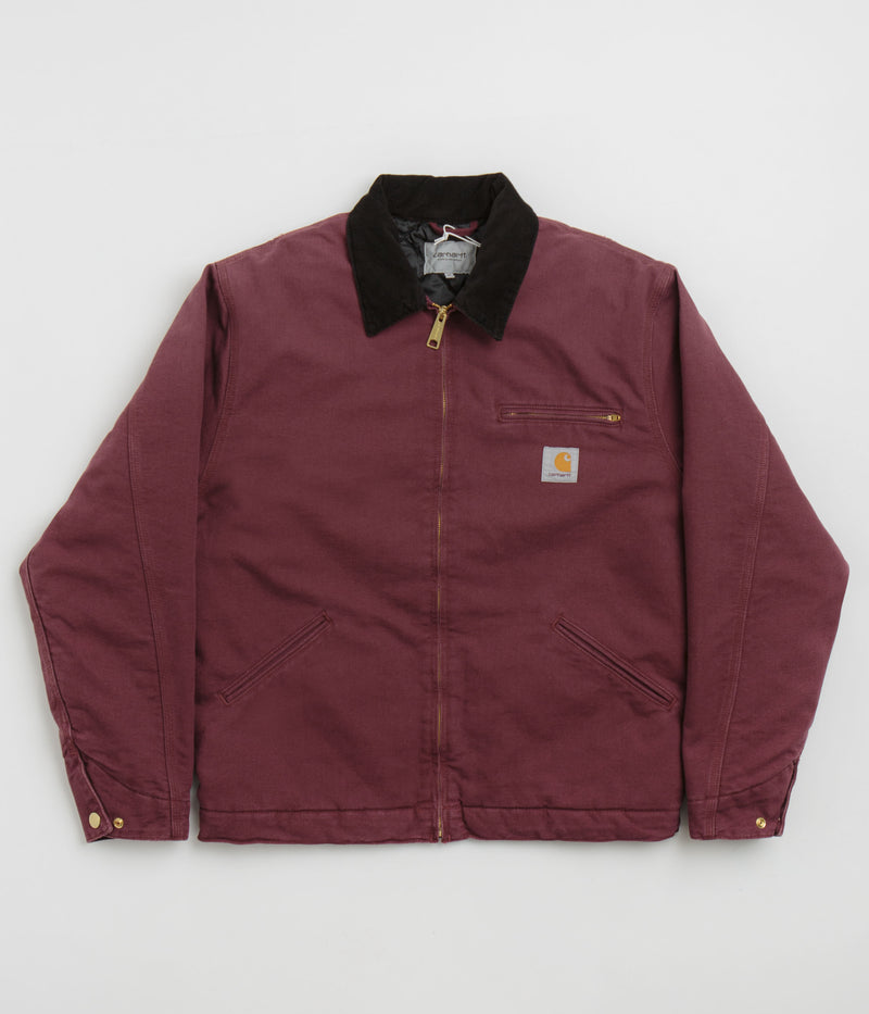 Carhartt OG Detroit Jacket in Malbec and Black