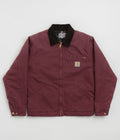 Carhartt OG Detroit Jacket in Malbec and Black