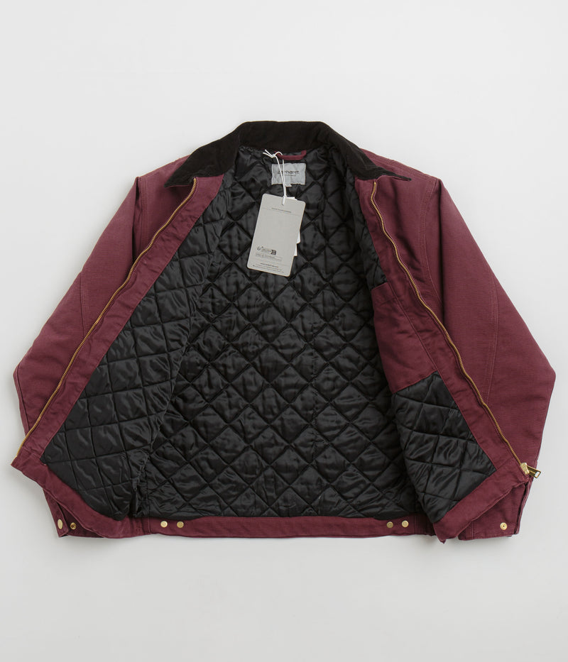 Carhartt OG Detroit Jacket in Malbec and Black