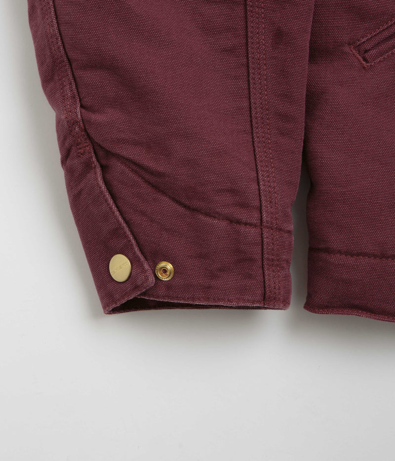 Carhartt OG Detroit Jacket in Malbec and Black