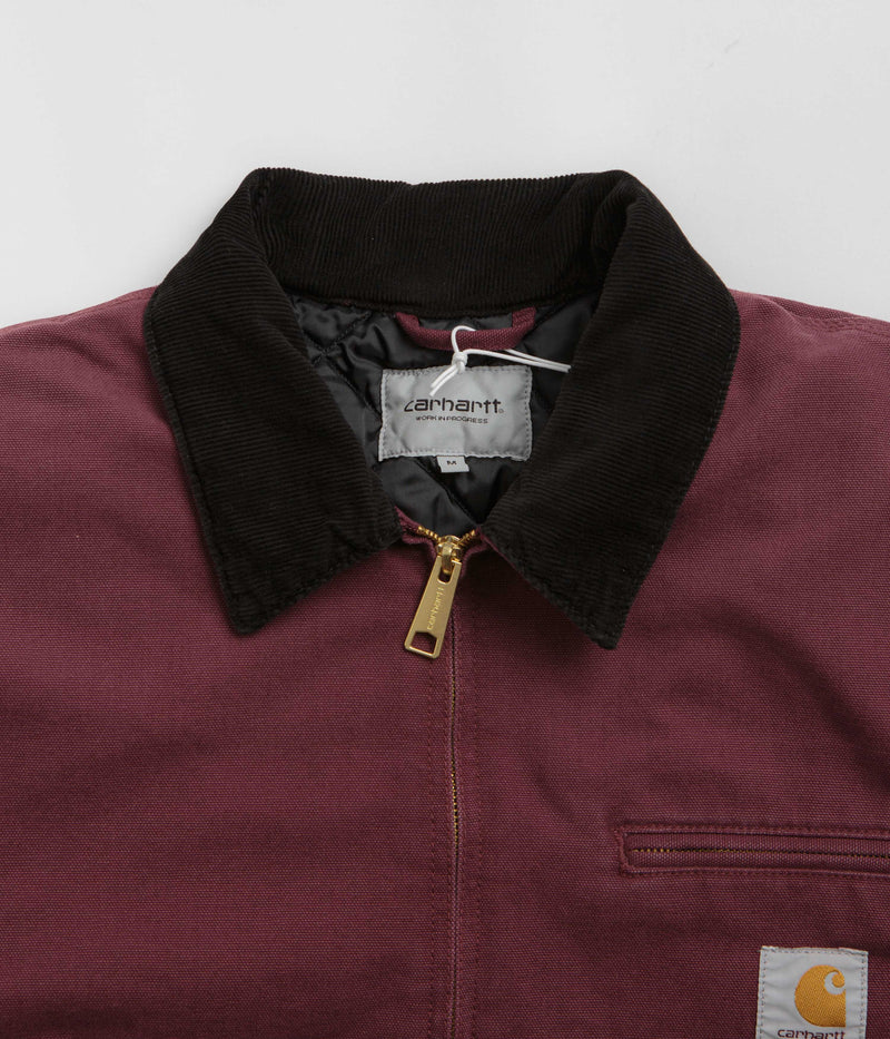 Carhartt OG Detroit Jacket in Malbec and Black