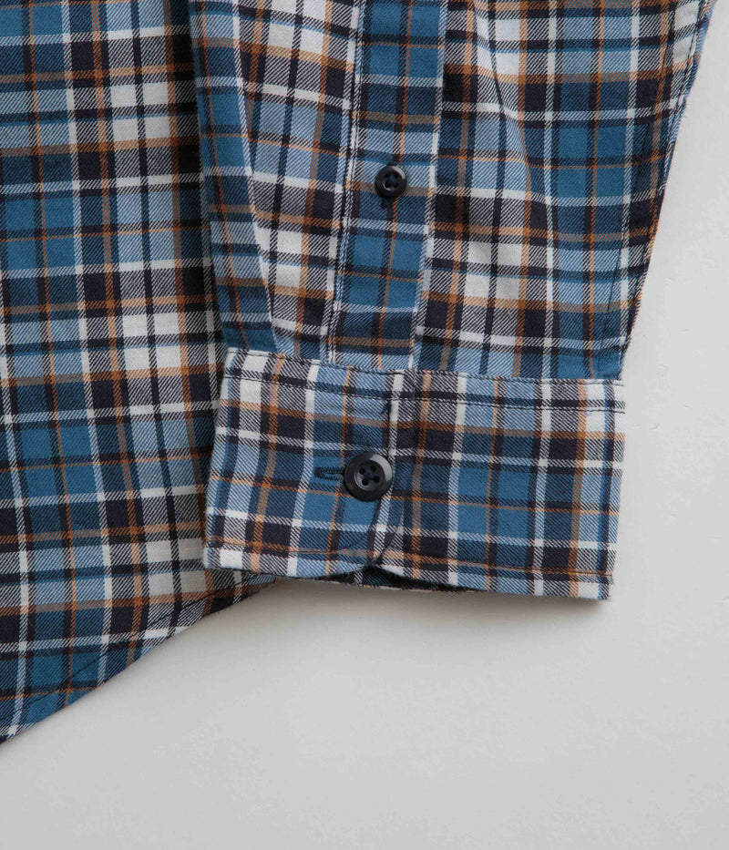 Carhartt Yuma Shirt Twill Flannel Shirt in Storm Blue