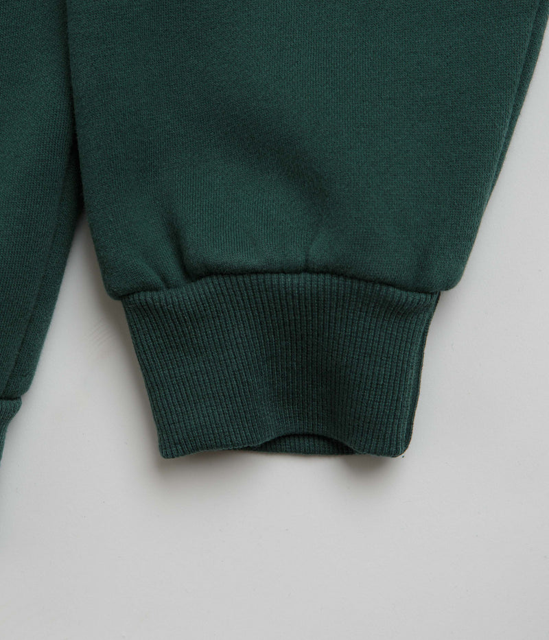 Cash Only Campus Zip-Thru Hoodie in Washed Forest