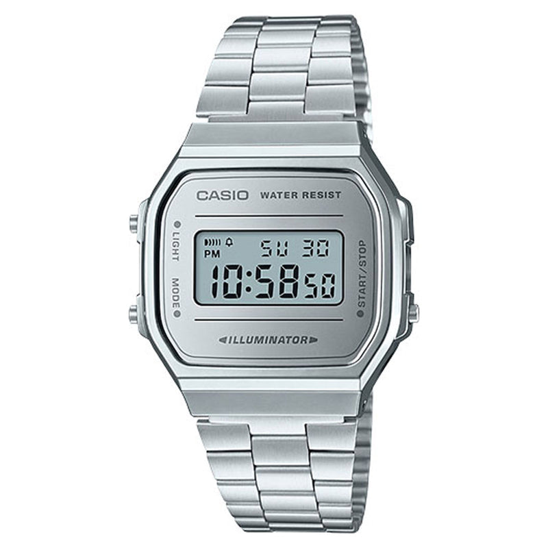 Casio A168 Watch - Silver
