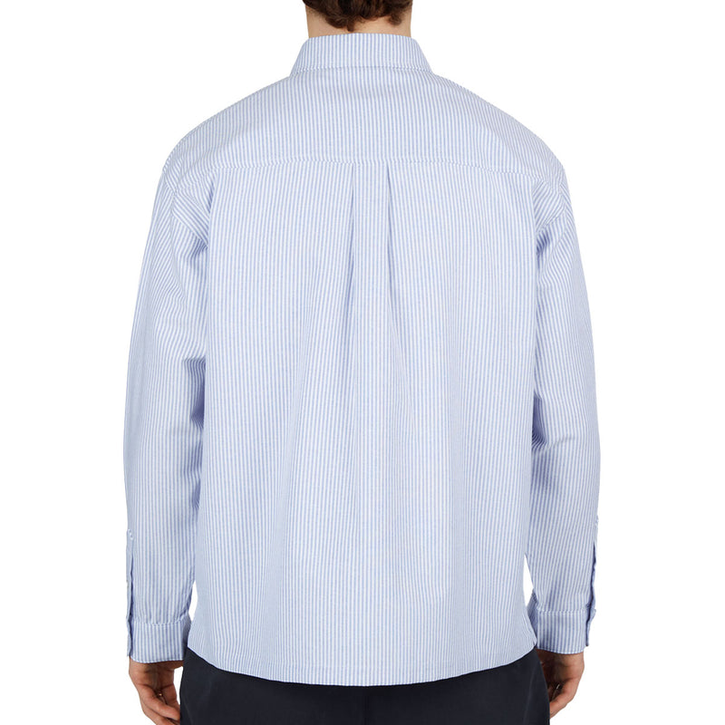 CCS Box Oxford Shirt - Blue Stripe