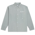CCS Custom Embroidered Box Oxford Shirt - Green Stripe