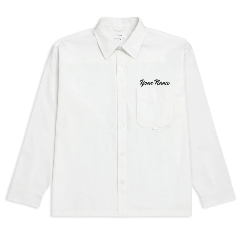 CCS Custom Embroidered Box Oxford Shirt - White