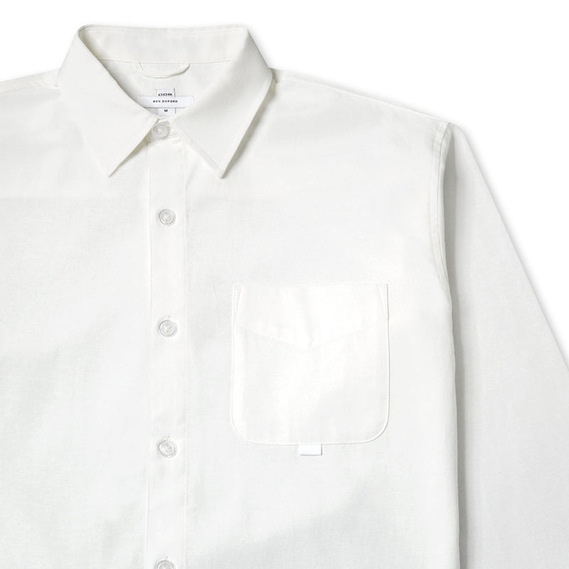 CCS Custom Embroidered Box Oxford Shirt - White