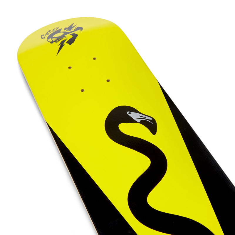 CCS Grim Surfer Mini Skateboard Deck - Black/Yellow