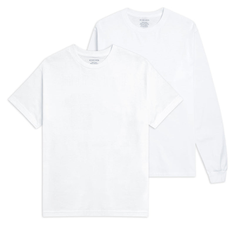 CCS OG Combo Pack T-Shirts - White/White