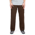 CCS Stretch Chino Pants in Brown worn by a person on a white background
