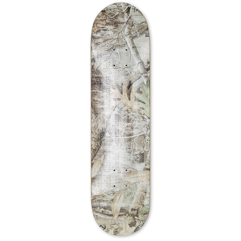 CCS Social Camouflage Embossed Skateboard Deck - Realtree Edge