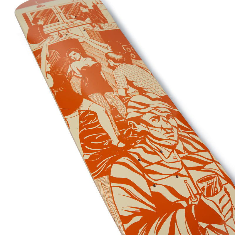 CCS Social Camouflage Party Skateboard Deck - Orange