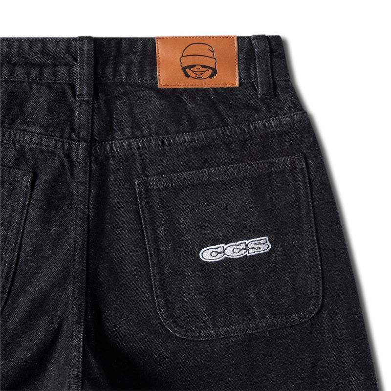 CCS Youth Baggy Taper Denim Jeans - Black