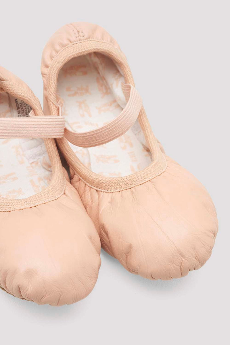 Childrens Giselle Leather Ballet Shoes - BLOCH US