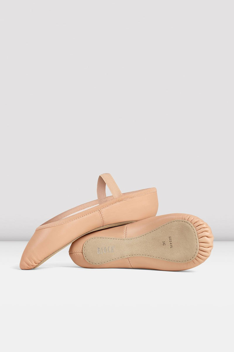 Childrens Giselle Leather Ballet Shoes - BLOCH US