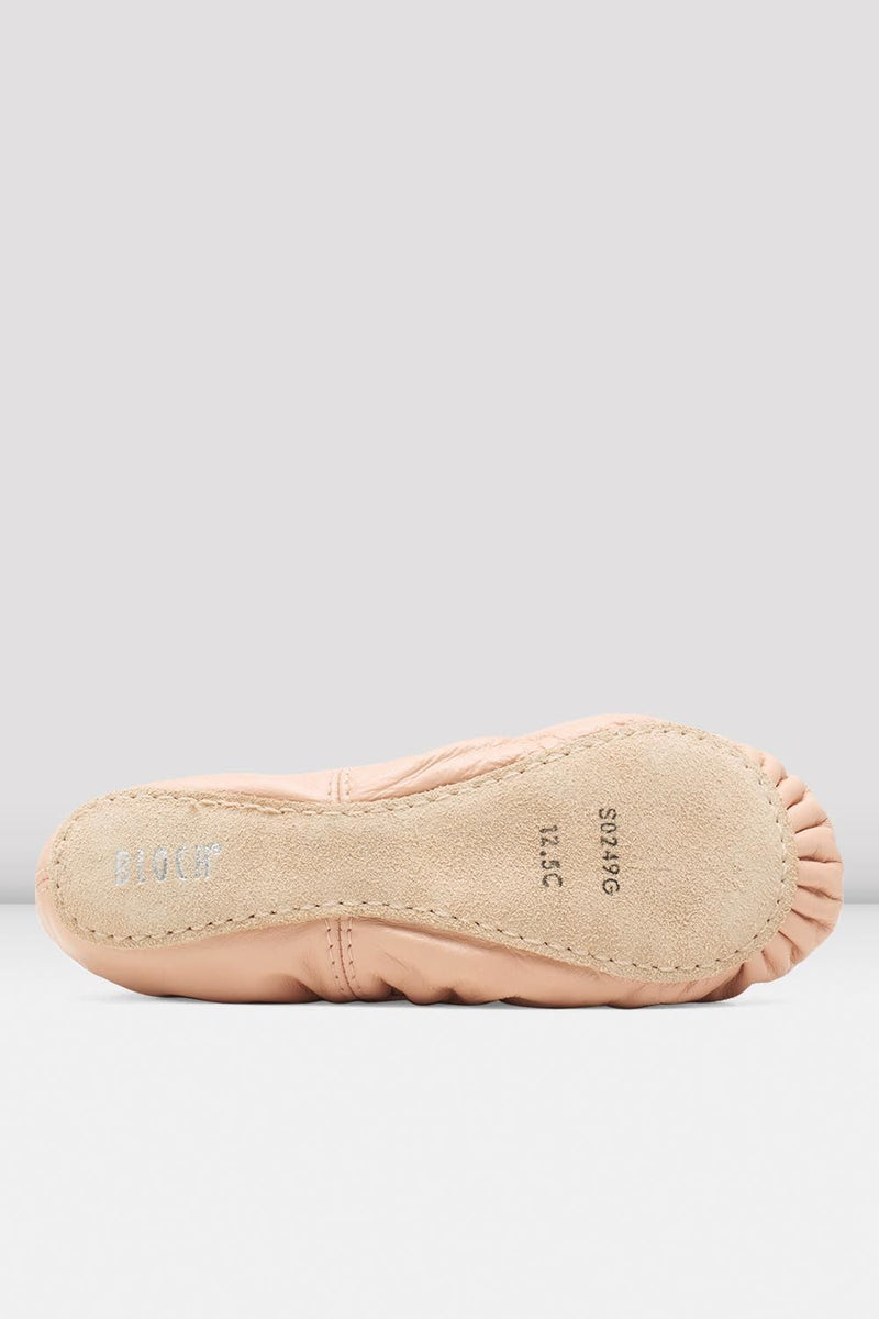 Childrens Giselle Leather Ballet Shoes - BLOCH US