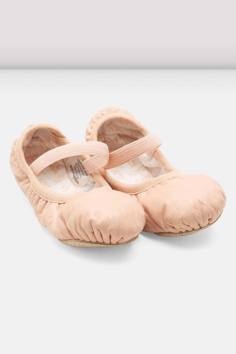Childrens Giselle Leather Ballet Shoes - BLOCH US