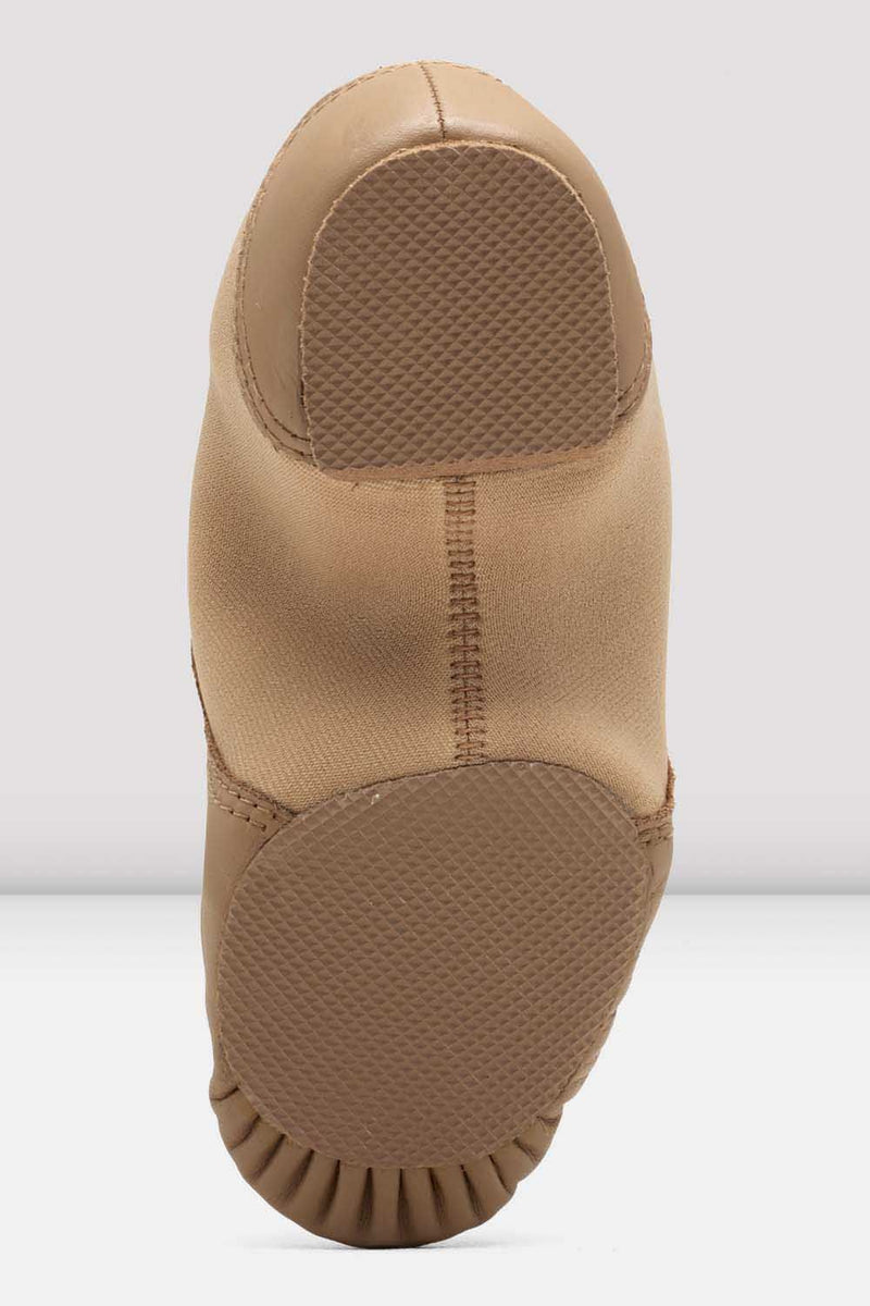 Childrens Spark Leather & Neoprene Jazz Shoes - BLOCH US