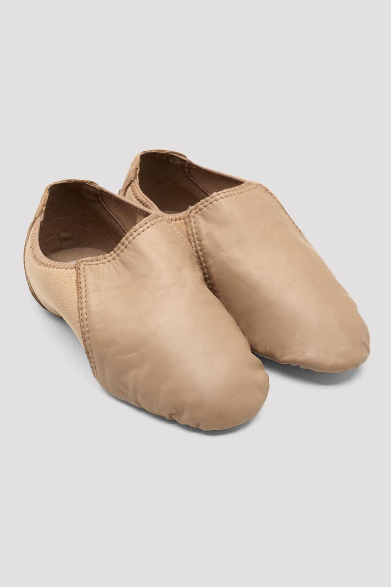 Childrens Spark Leather & Neoprene Jazz Shoes - BLOCH US