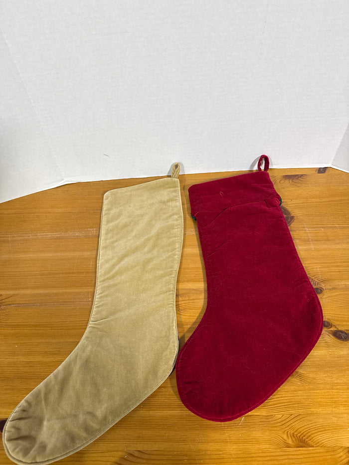 Christmas Needlepoint Stockings - Pair