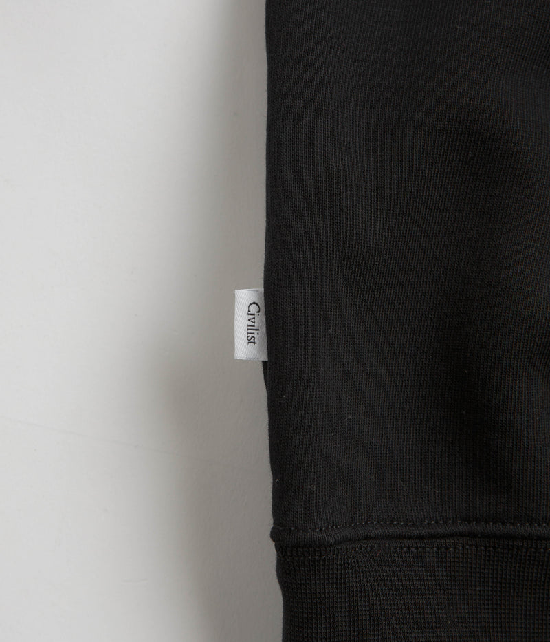 Civilist Fata Morgana Crewneck Sweatshirt in Black