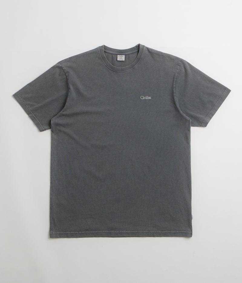 Civilist Mini Logo T-Shirt in Pepper