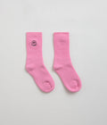 Civilist Mono Smiler Socks in Pink