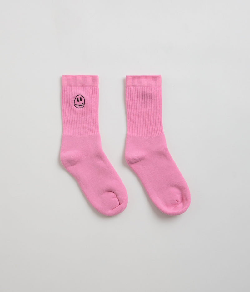 Civilist Mono Smiler Socks in Pink