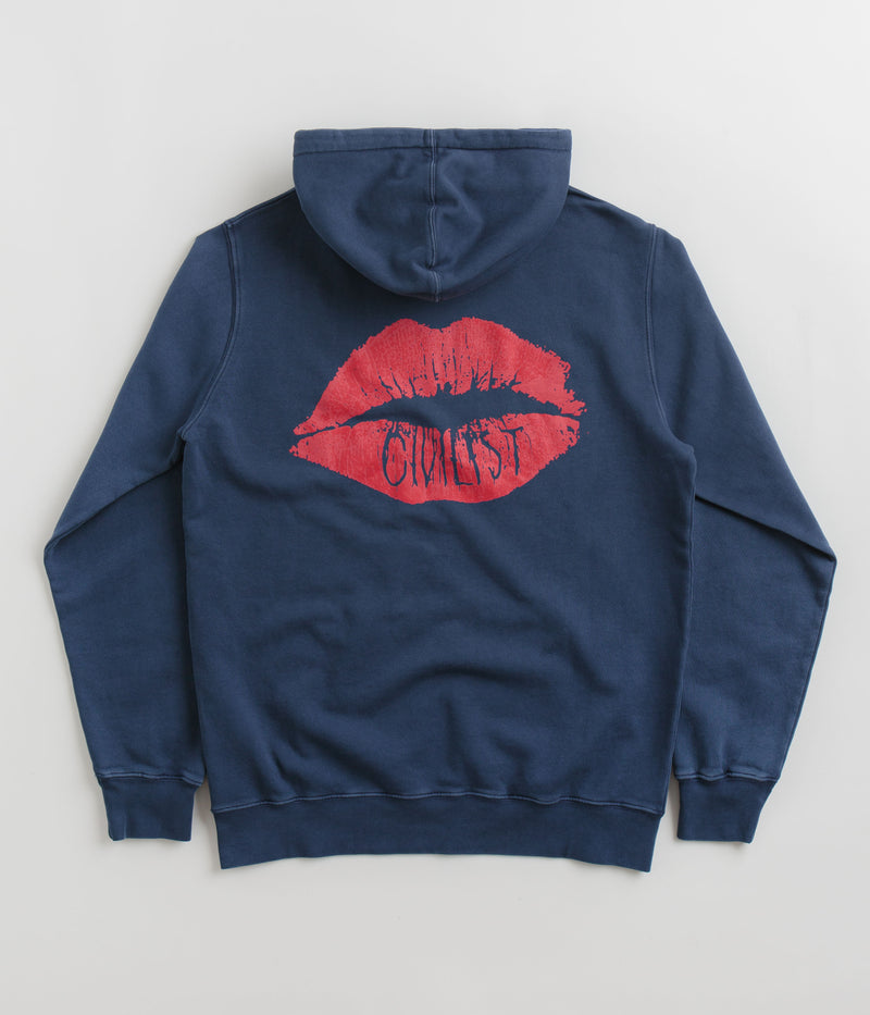 Civilist Schmatzer Hoodie in Washed Navy