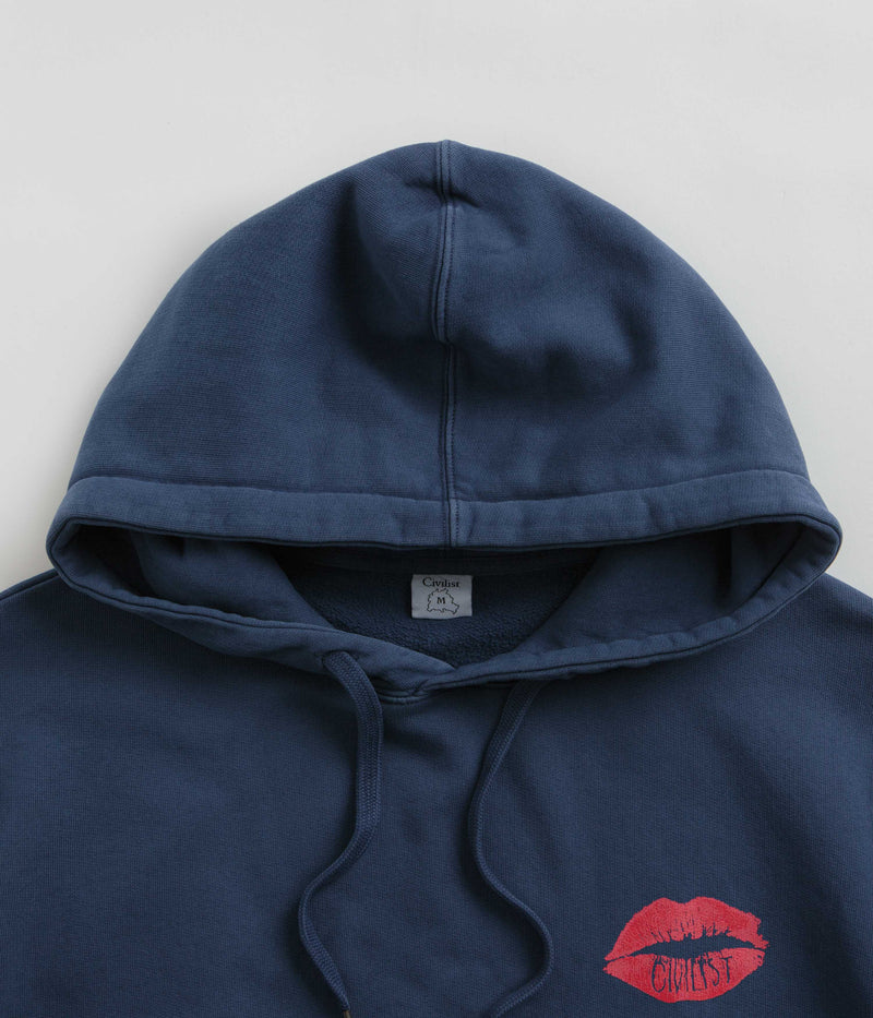 Civilist Schmatzer Hoodie in Washed Navy