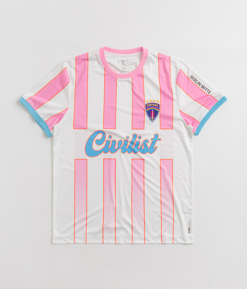 Civilist Striped Jersey in Pink and Blue