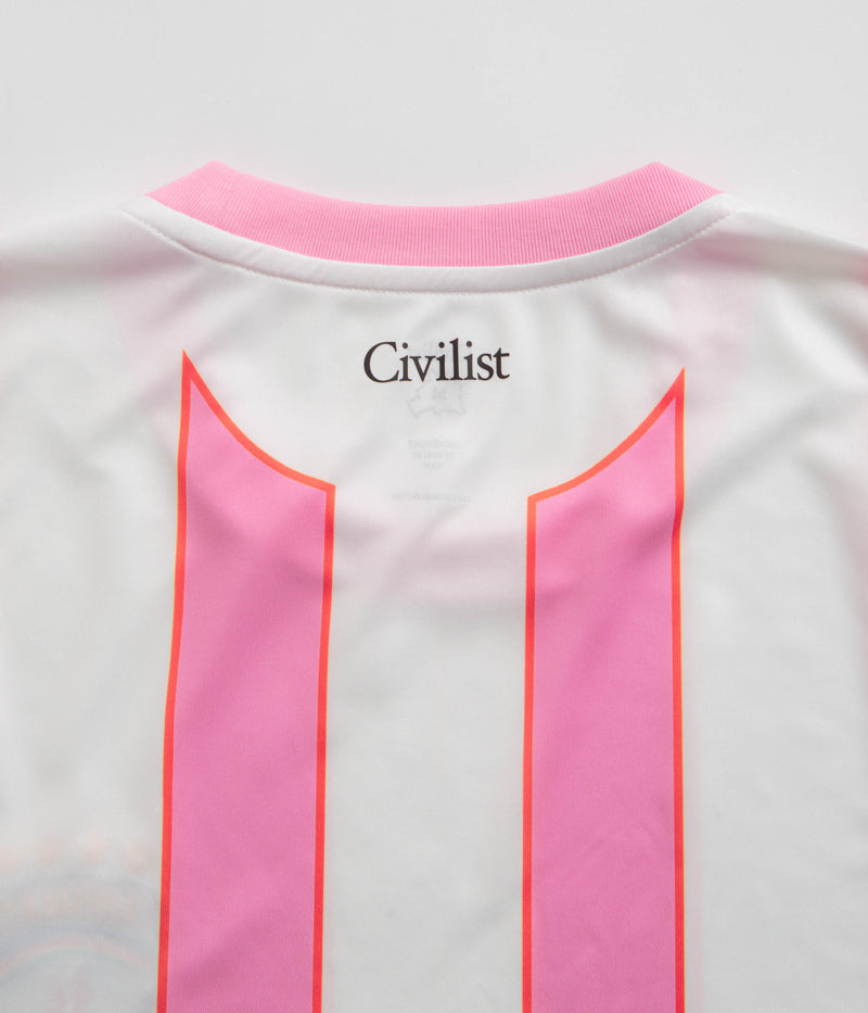 Civilist Striped Jersey in Pink and Blue