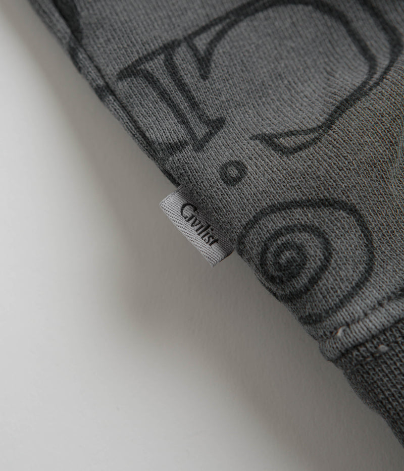 Civilist Team AOP Hoodie in Washed Black