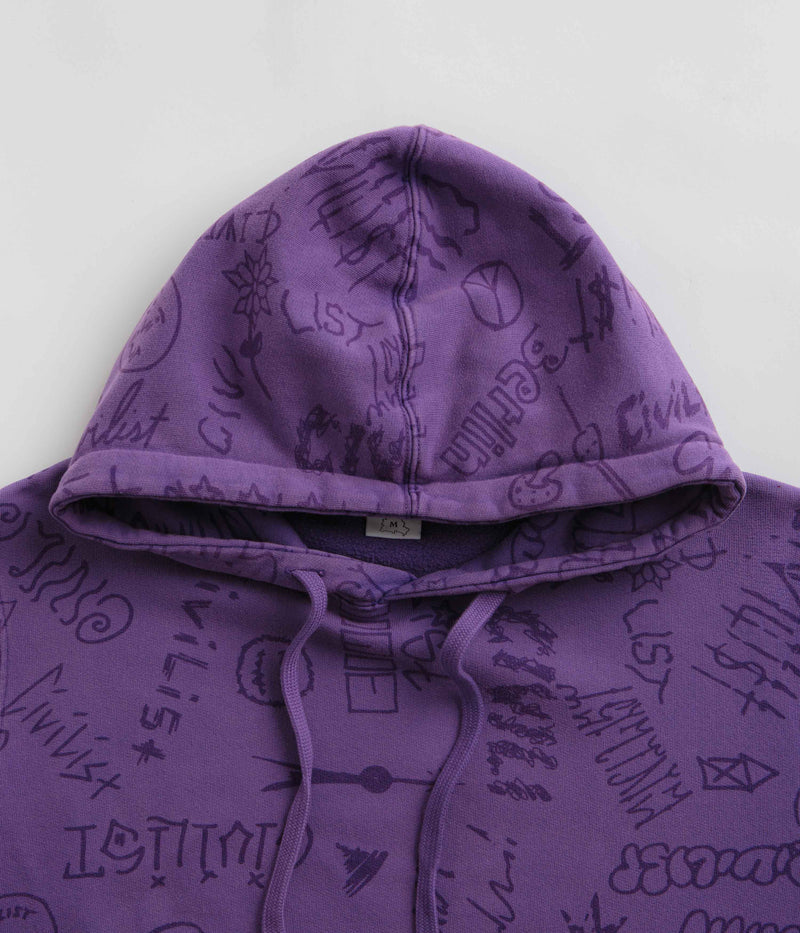 Civilist Team AOP Hoodie in Washed Purple