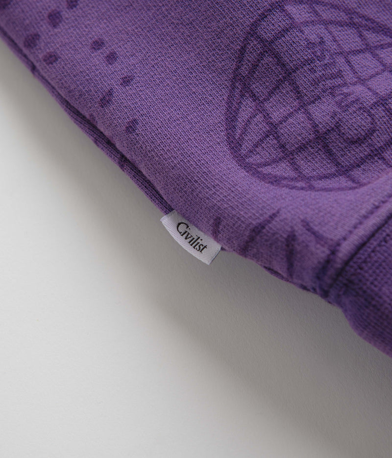 Civilist Team AOP Hoodie in Washed Purple