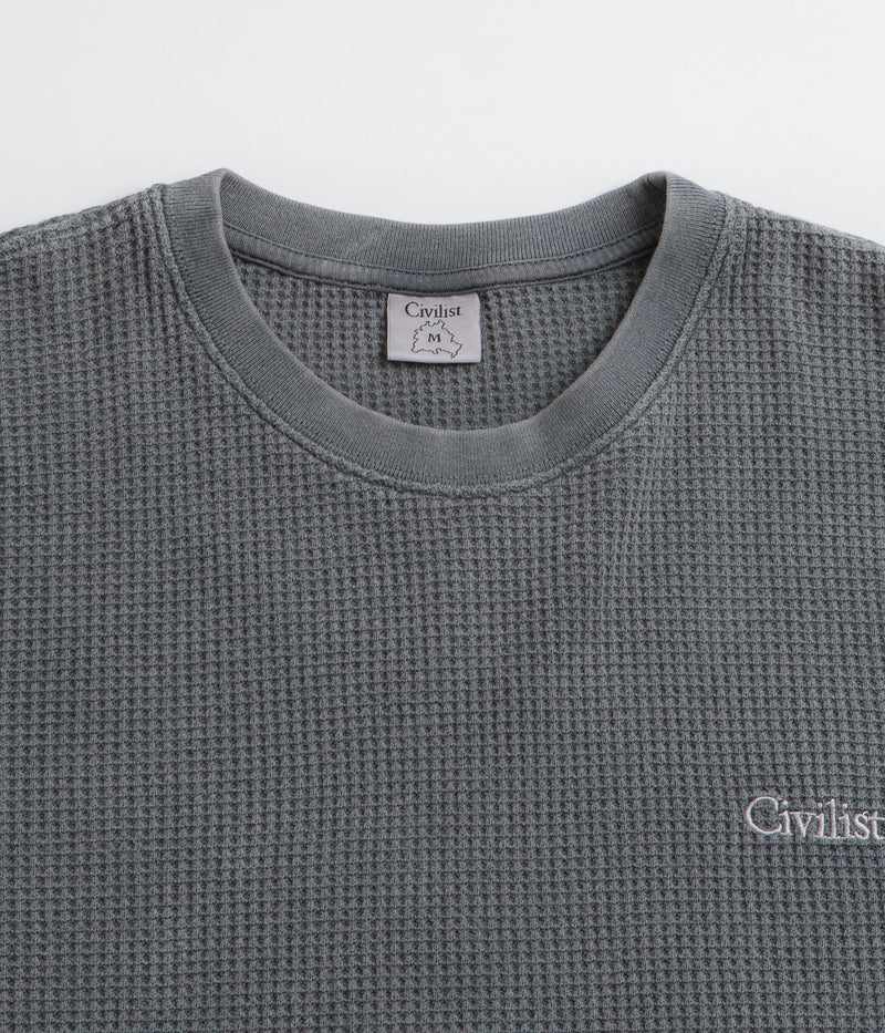 Civilist Thermal Long Sleeve T-Shirt in Pepper
