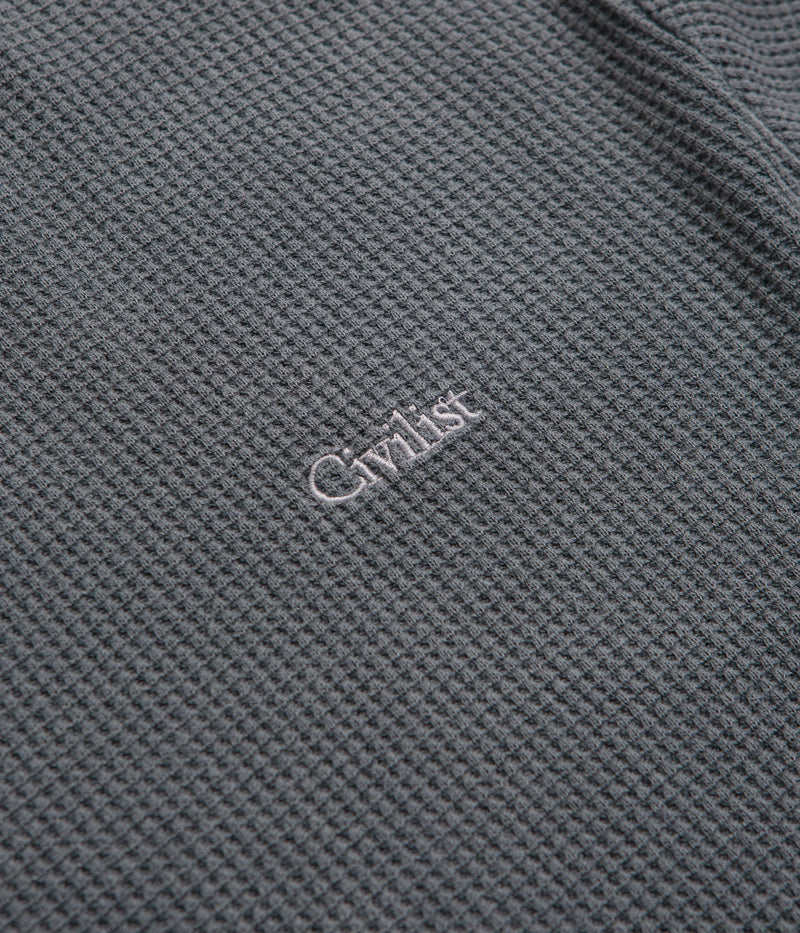 Civilist Thermal Long Sleeve T-Shirt in Pepper