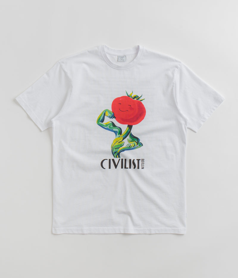 Civilist Tomato T-Shirt in White