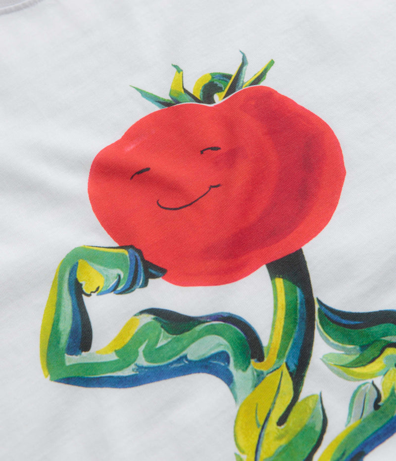 Civilist Tomato T-Shirt in White