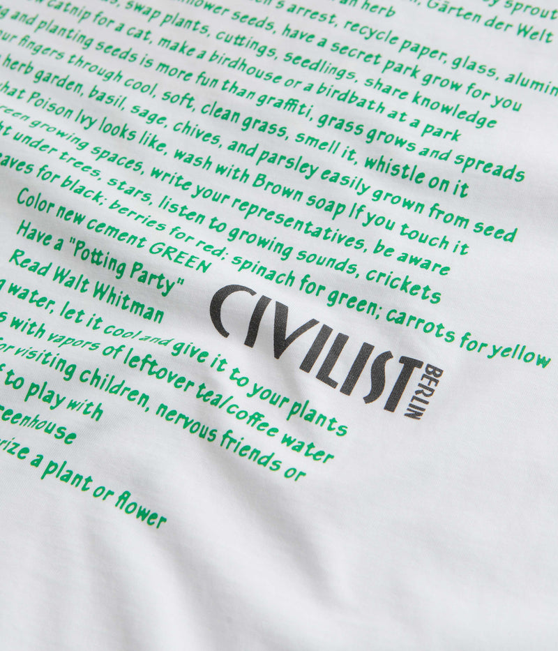 Civilist Tomato T-Shirt in White