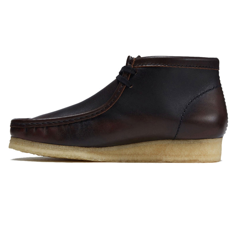 Clarks Wallabee Boots - Dark Tan Combi